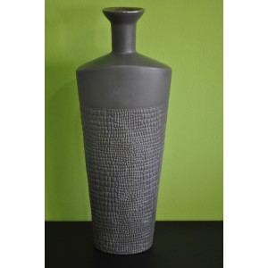 JARRON CERAMICA GRIS H   50 CM